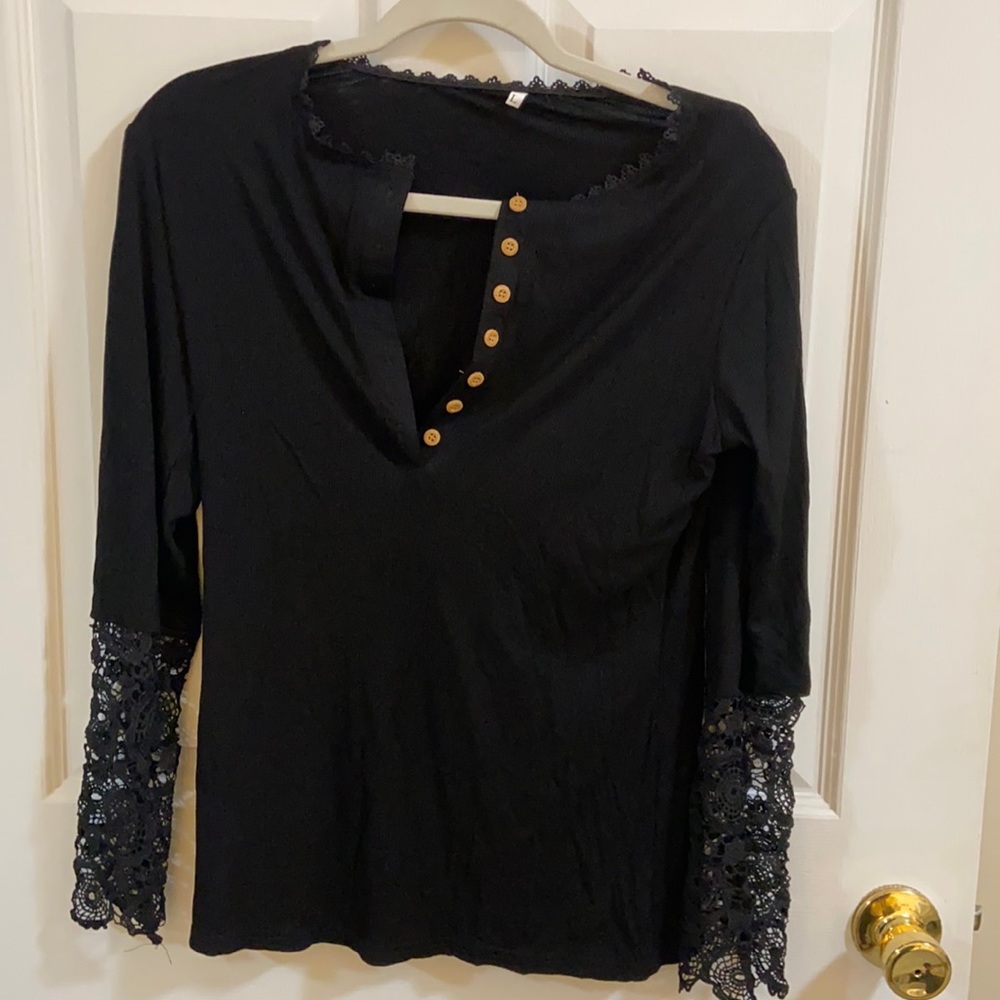 Brand New!!! Long Sleeve Laced Top